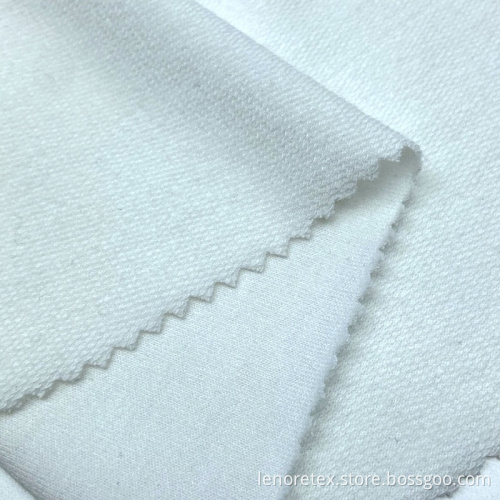 Recycled Polyester Rayon Knit Spandex French Terry Fabric